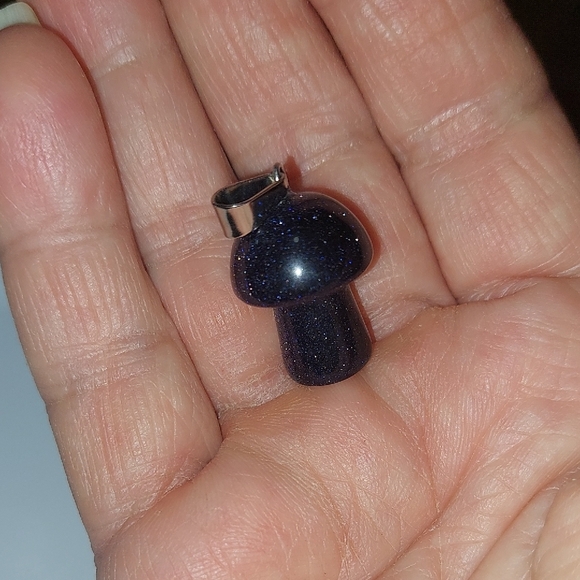 Set of Six Mushroom  Stone Pendants - Picture 5 of 6